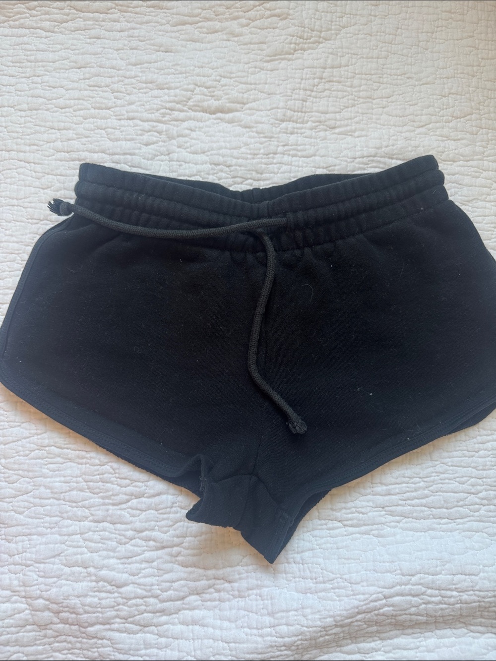 TNA Black Drawstring Athletic Shorts